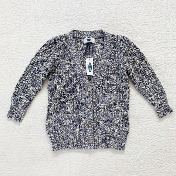 Old Navy Knit Cardigan, Swept‎ Away (Blue / White) - Picture 1 of 3